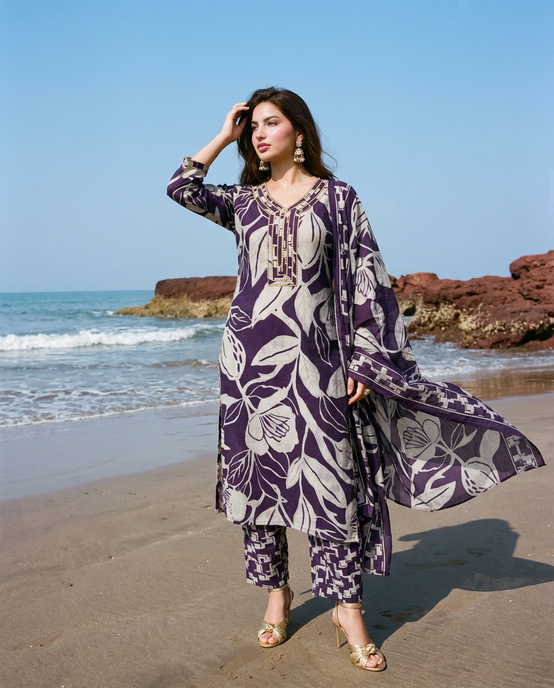 Kurta Bottom Duptta Set
