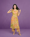 Multi-Colour Printed Viscose Blended Co-Ord Set
