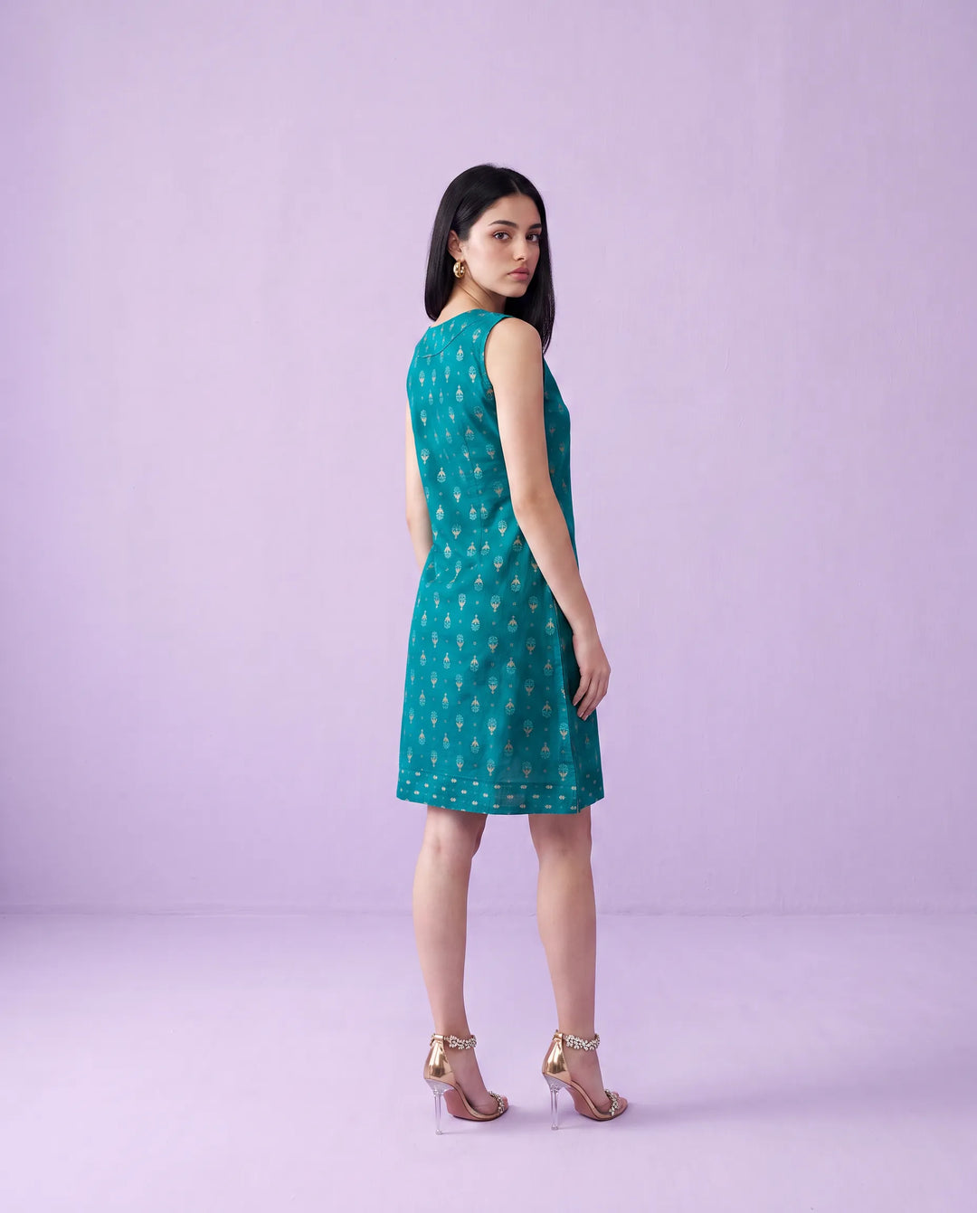 Rama Printed Cotton Midi Dress