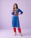 Royal Embroidered Rayon Straight cut Long Kurta