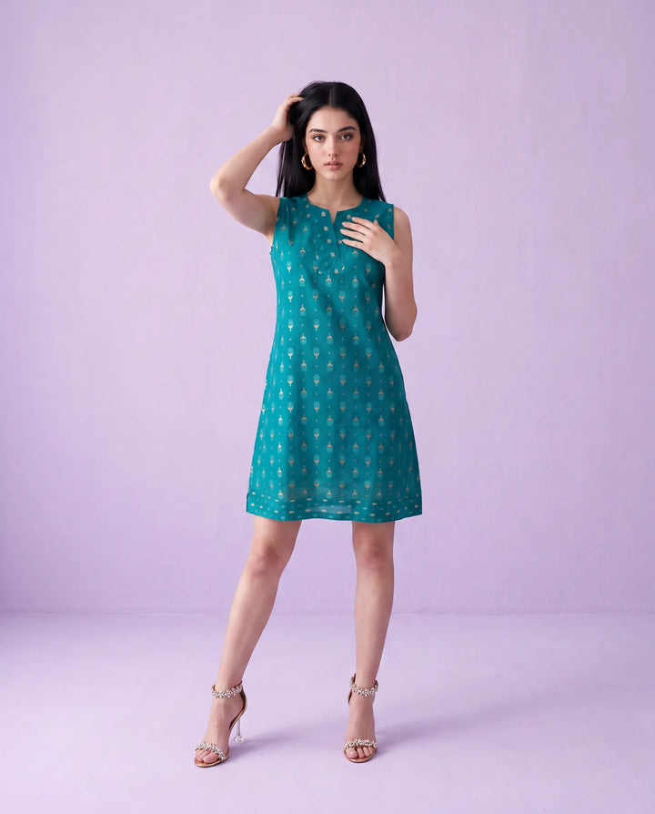 Rama Printed Cotton Midi Dress