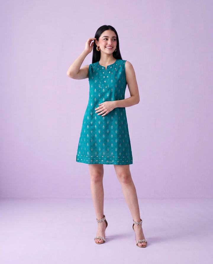 Rama Printed Cotton Midi Dress