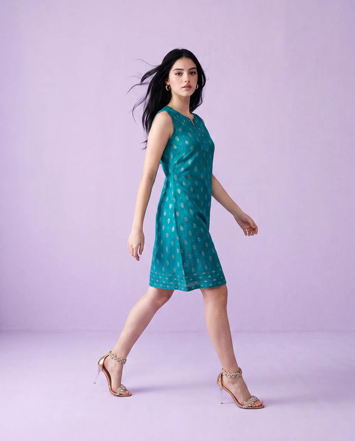 Rama Printed Cotton Midi Dress