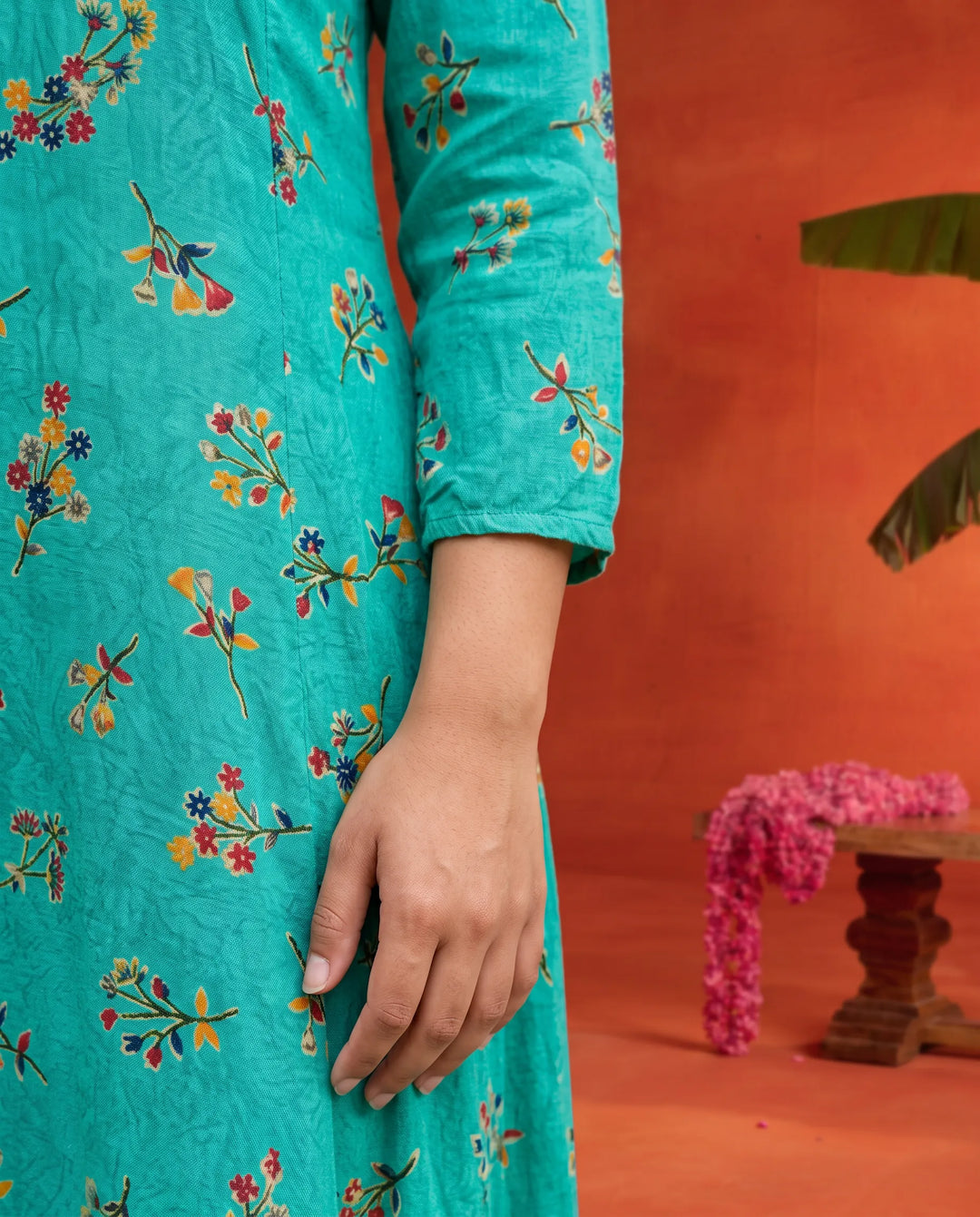 Rama Printed Rayon Maxi Dress