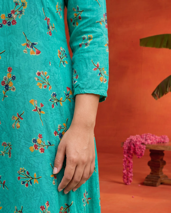 Rama Printed Rayon Maxi Dress