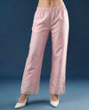 Pink Chikankari Embroidered Viscose Blended Lucknowi Co-Ord Set