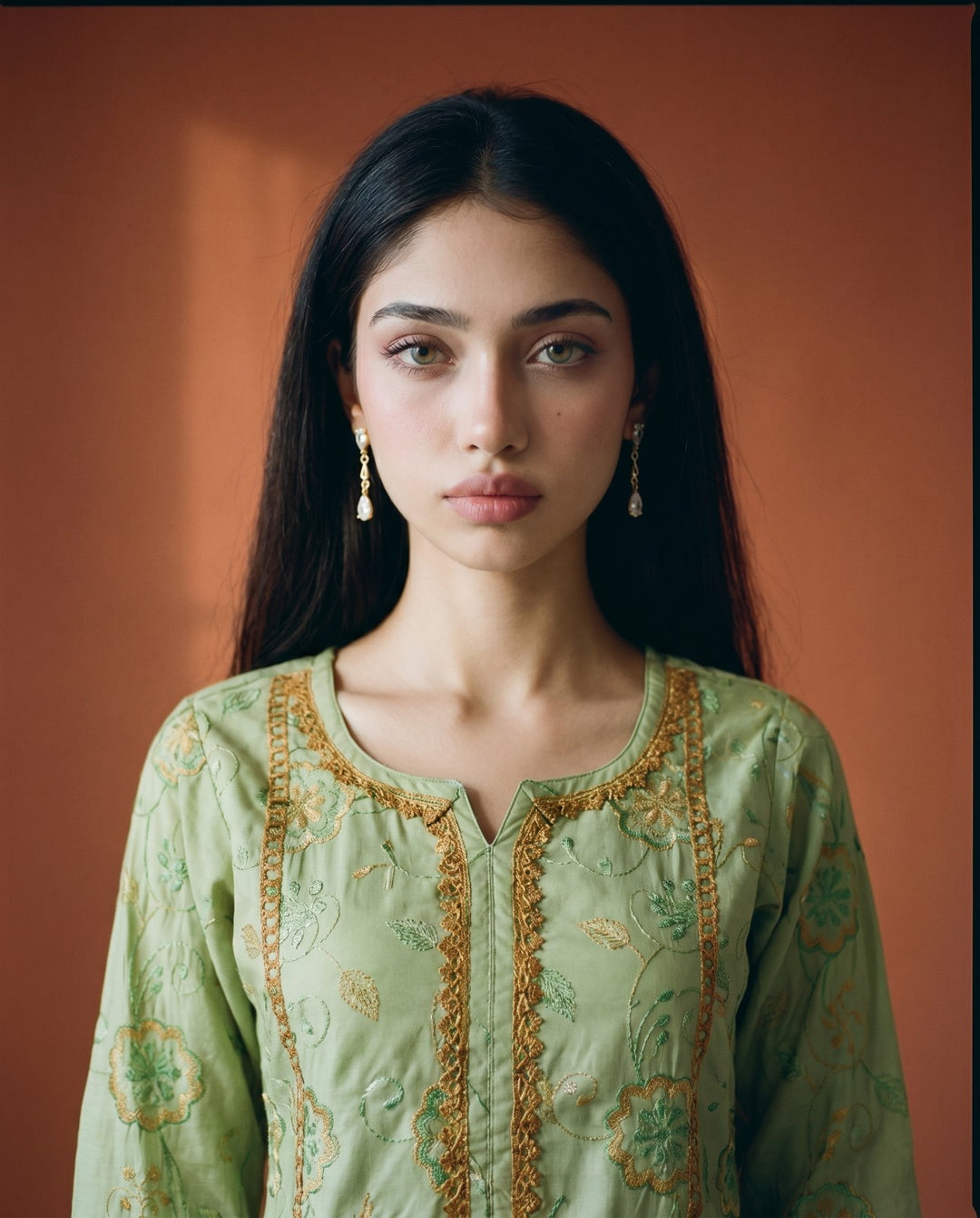Pista Embroidered Viscose Blended Co-Ord Set