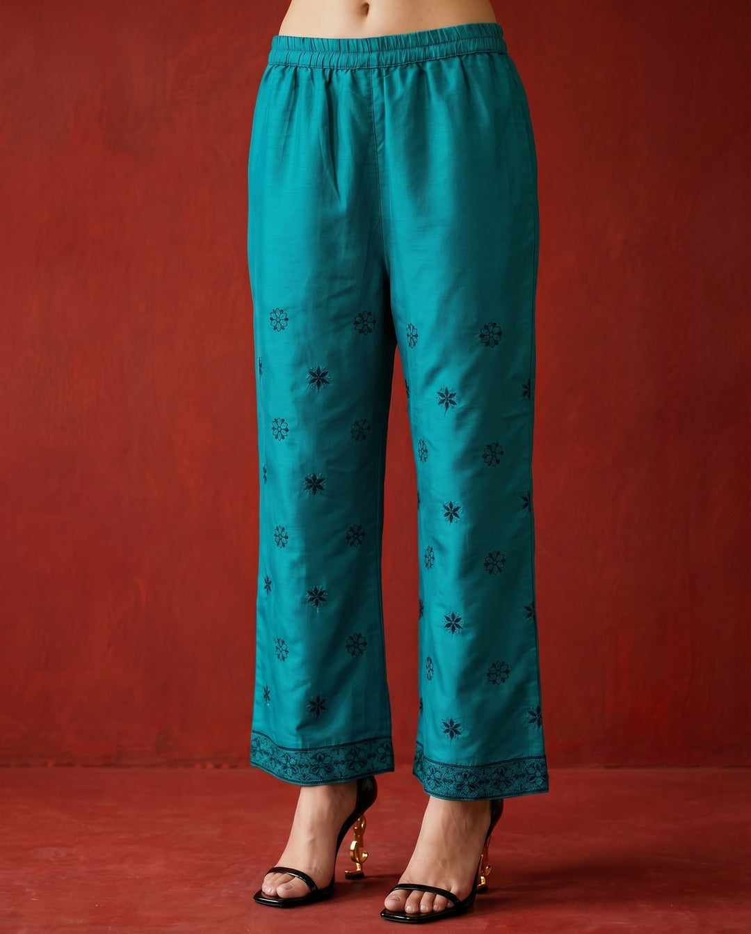 Rama Embroidered Viscose Blended Co-Ord Set