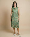 Pista Printed Viscose Blended Midi Dress